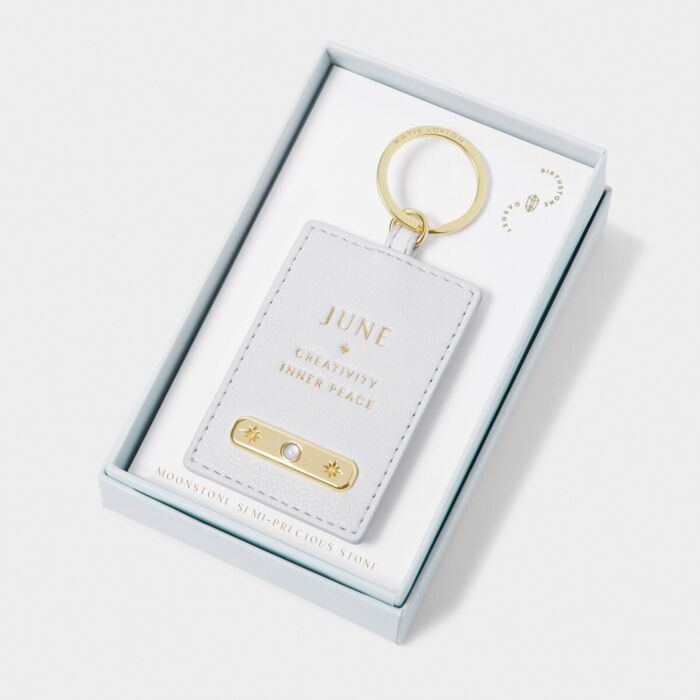 Katie Loxton Birthstone Keyring 'June'